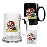 Washington Redskins NFL 15oz Tankard, 15oz Ceramic Mug & 2oz Shot Glass Set - Helmet Logo