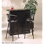 Casual Style Black Home Bar Unit