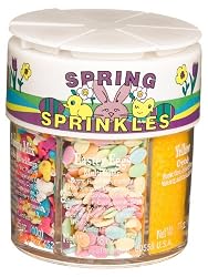 Dean Jacobs 6 Spring Sprinkles Accents, Regular, 2.65-Ounce Jars (Pack of 4)