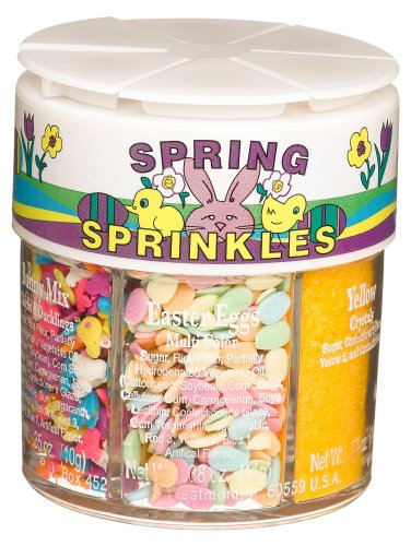 Dean Jacobs 6 Spring Sprinkles Accents, Regular, 2.65-Ounce Jars (Pack of 4) by Dean Jacobs