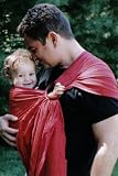 Oopa Baby Silk Sling - Perfect Red Solid Silk