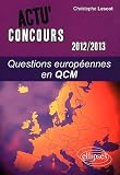 Questions Europ�ennes en QCM 2012-2013