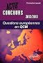 Questions Europ�ennes en QCM 2012-2013
