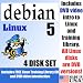Debian 5, 4-disks DVD Set, Includes "Introduction to Linux" video-DVD, Linux Training Library and printed Quick Reference Card of Linux commands, Contains both 32-bit and 64-bit versions
