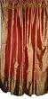 Silk Sari Drapes-2 Pale Carmine Panel Drapes, Window Treatment India Decor