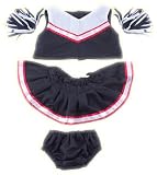 Black and Red Cheerleader Outfit fits most Webkinz, Shining Star and 8