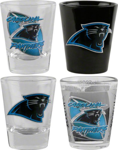 Carolina Panthers 3D Logo Shot Glass Set