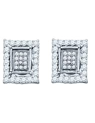 0.55CTW DIAMOND MICRO PAVE EARRINGS