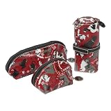 Sydney Love Dogs Rock Mini Cosmetic Bag Coin Pouch and Jewelry Roll (Dogs Rock)