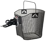 M-Wave Wire Bicycle Basket With Clip-on Bracket