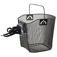 M-Wave Wire Bicycle Basket With Clip-on Bracket