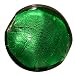 Murano Style Glass Disc Pendant Beads Emerald Green 25mm (8)