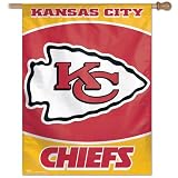 Kansas City Chiefs Vertical Flag: 27x37 Banner