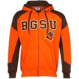 Bowling Green State Falcons Brown-Orange Challenger Full Zip Hoody Sweatshirt