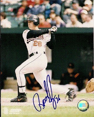 Autographed/Hand Signed 8x10 Photo Brook Fordyce Baltimore Orioles