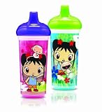 Munchkin Two Ni Hao Kai Lan Insulated Spill Proof Cups, 9 Ounce, Assorted