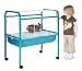 Prevue Pet Products Small Animal Cage with Stand 420 Caribbean Blue and White, 33-Inch by 22-Inch by 37-Inch