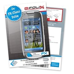 atFoliX FX-Clear Displayschutzfolie f�r Nokia C7-00 (Astound) (2-er Pack) - Displayschutz kristallklar! H�chste Qualit�t - Made in Germany!