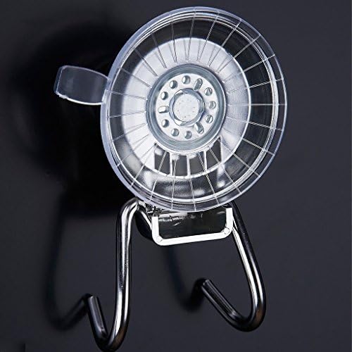 Double Hook Hanger - Powerful Vacuum Suction Cup and Strong Stainless Steel Hooks - By Relaxing Moments