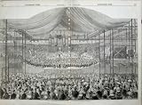 1857 SCENE HANDEL FESTIVAL CRYSTAL PALACE LONDON MUSIC