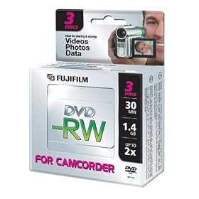 Fujifilm 8cm DVD-RW Jewel Case Triple Pack (1.4GB)
