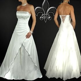 CRUSZ Brautkleid, Cremewei&szlig;