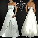 CRUSZ Brautkleid, Cremeweiß