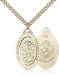 Gold Filled St. Michael / Marines Pendant