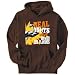 Hoodie Mens Brown  Real guys love a Bouvier des Flandres  Dogs
