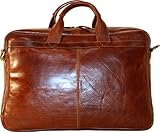 IMAGE OF Pratesi Award-Winning Pinturichio Large Leather Ladies' Handbag in Nutella