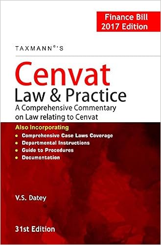 Cenvat Law & Practice - Finance Bill 2017 Edition book