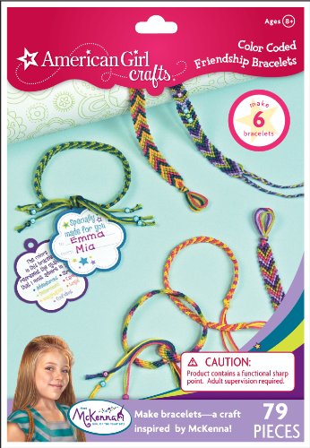 American Girl Crafts Color Coded Friendship Bracelet Kit, McKenna Girl of The Year 2012