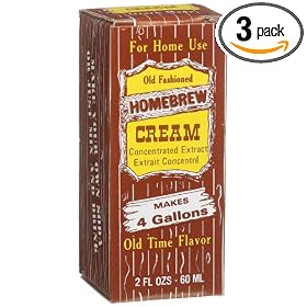 Homebrew Cream (Soda) Concentrated Extract, 2-Ounce Boxes (Pack of 3)