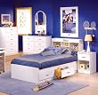 Contemporary Bedroom Collection in Pure White Finish By SouthShore Furniture