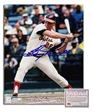 Boog Powell Baltimore Orioles MLB Hand Signed 8x10 Photograph Home Jersey Swinging