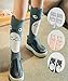 Dare Color Girl's Cute Owl Design Knee High Socks(3 Pairs)