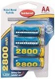 H&auml;hnel Ni-MH Akku Typ ""Mignon AA"" 2800 mAh, 1,25V, 4er Blister inkl. Schutzh&uuml;lle
