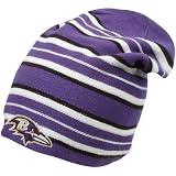 Reebok Baltimore Ravens Long Reversible Knit Hat One Size Fits All