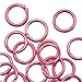 Dark Fuchsia Color Aluminum Open Jump Rings 6mm 19 Gauge (50)