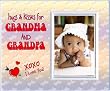 Hugs & Kisses for Grandma and Grandpa - Picture Frame Gift