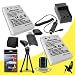 Two Halcyon 1500 mAH Lithium Ion Replacement EN-EL5 Battery and Charger Kit + Memory Card Wallet + SDHC Card USB Reader + Deluxe Starter Kit for Nikon Coolpix P510, P520, P100, P3, P4, P5000, P6000, P80, P90, S10, 3700, 4200, 5200, 5900, 7900 Digital Cameras and Nikon EN-EL5