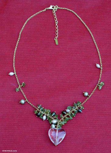 Gold plated pearl and of Love