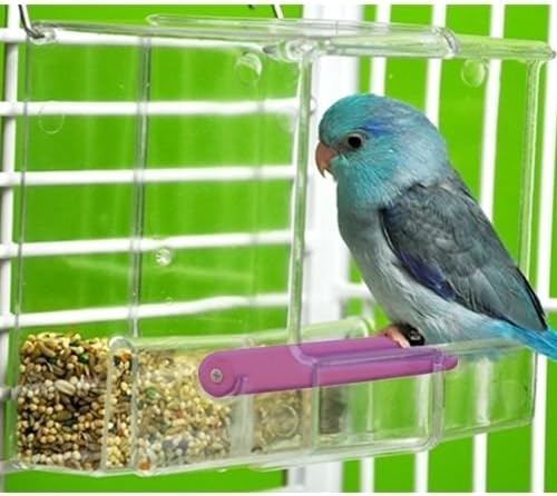 Seed No Mess Bird Feeder Parrot Toys Canary Cockatiel Finch Tidy Corral Tweeky