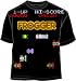Frogger Classic 80's Konami Arcade Video Game Halfway Adult Black T-Shirt