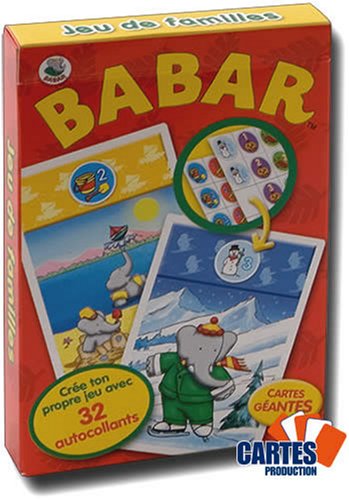 Jeu de 32 cartes : 8 familles Babar
