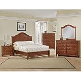 Bedford Falls Mansion Bedroom Set (Cherry) (Queen) by Vaughan-Bassett