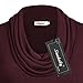 Ninedaily Women Tops Long Sleeve Cowl Neck Tunic Blouse Wine XL