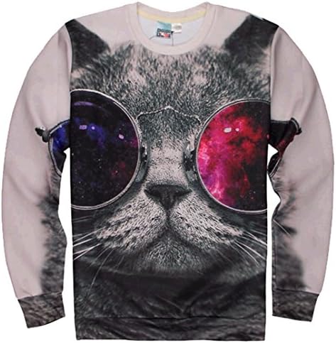 Massa 3D Printing Punk T-shirts Sweatshirts (M, 3439)