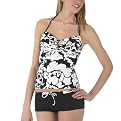 Xhilaration&reg; Floral Swimwear - Black/White