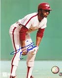 Lonnie Smith Autographed Philadelphia Phillies 8 x 10 Photograph (Unframed)